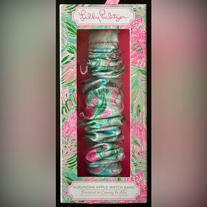 Lilly Pulitzer Pink and Green Scrunchie Watch Band 38,40 mm